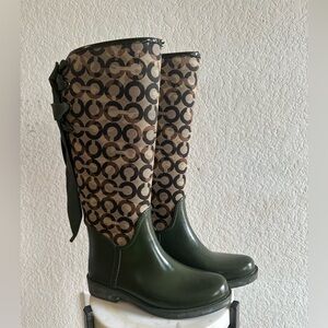 Coach Black Rubber Sole Footwear